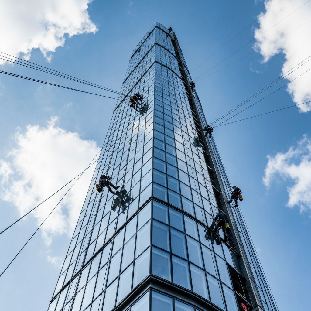 High-rise building maintenance
